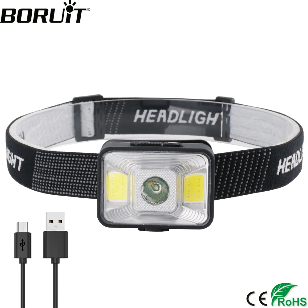 BORUiT YD 21 XPE COB красный светодиодный мини налобный фонарь 180LM 5 режимный