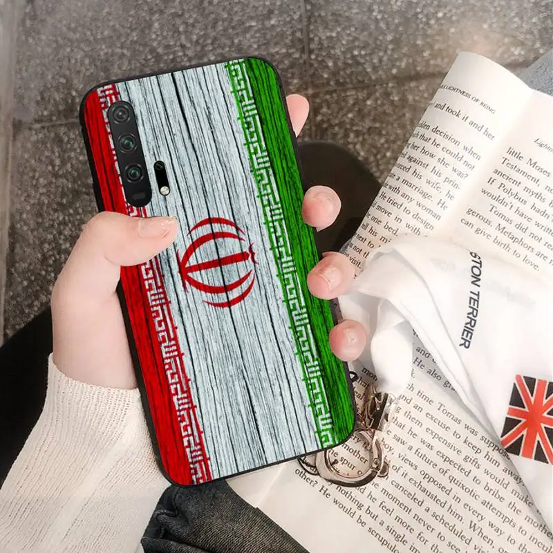 

Iran Flag Phone Case Black For Huawei Honor 7A/8X/9/9Lite/10/10Lite 9X 20 20S View30/30Pro Cases
