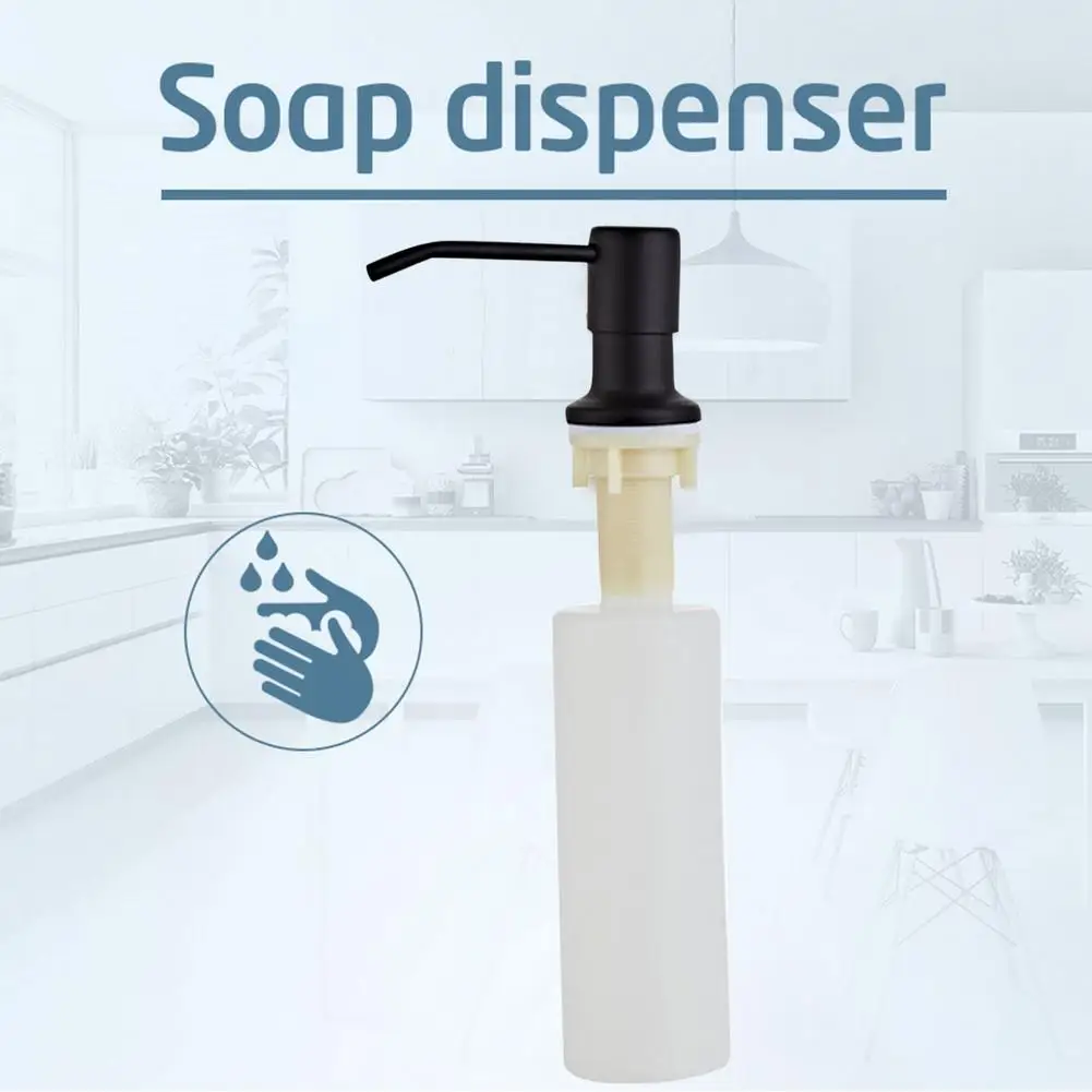 Дозатор для мыла на кухонную раковину дозатор с ручным прессом из нержавеющей