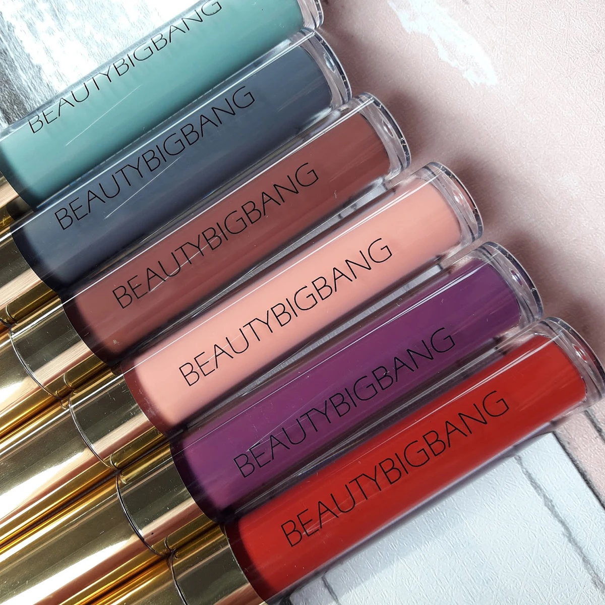 Beautybigbang жидкая губная помада, макияж, сексуальные цвета, красный, черный, розовый цвет, матовая губная помада, водостойкая, стойкий блеск для губ, набор для губ