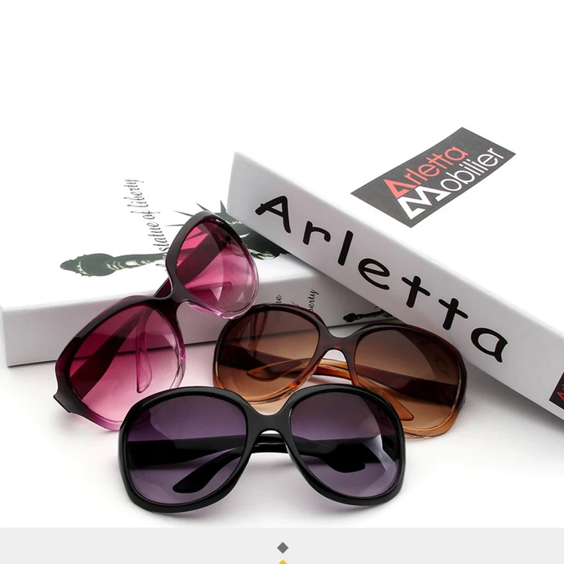 Очки солнцезащитные женские в стиле ретро Классические Модные Винтажные большие