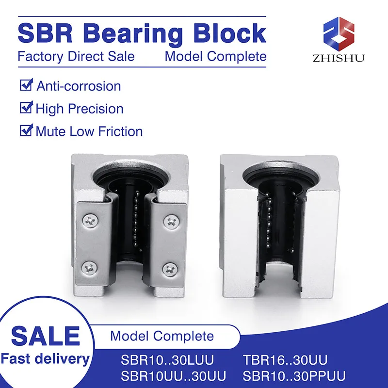 

SBR16 SBR20 SBR10UU SBR12UU SBR16UU SBR20UU SBR25UU SBR30UU Линейный рельсовый шарикоподшипник SBR10 -PP-UU SBR12 LUU TBR16UU