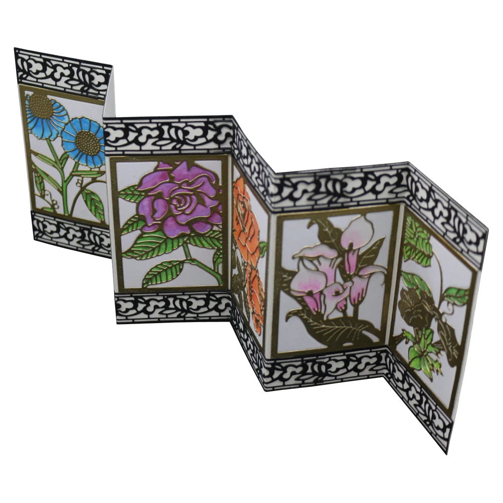 6 стилей Прямоугольные рамки комбинированные металлические режущие штампы формы