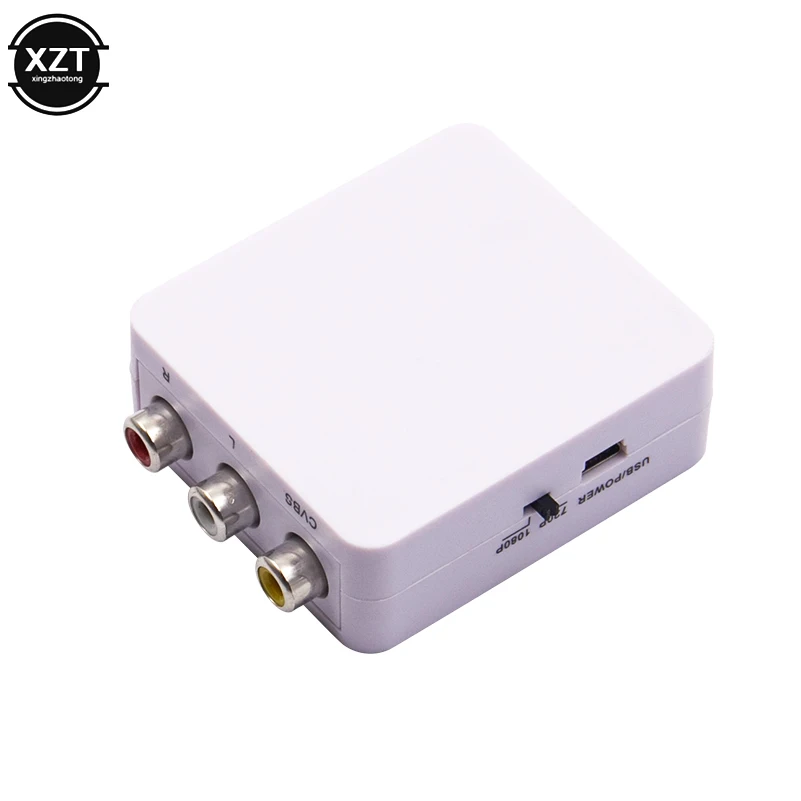 Конвертер RCA в HDMI HD 1080P AV2HDMI адаптер для ТВ PS3 PS4 ПК DVD Xbox проектор композитный AV