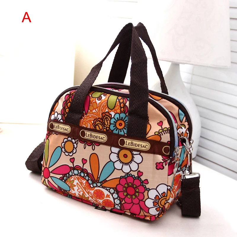 Женская сумка через плечо на молнии с принтом для путешествий покупок денег