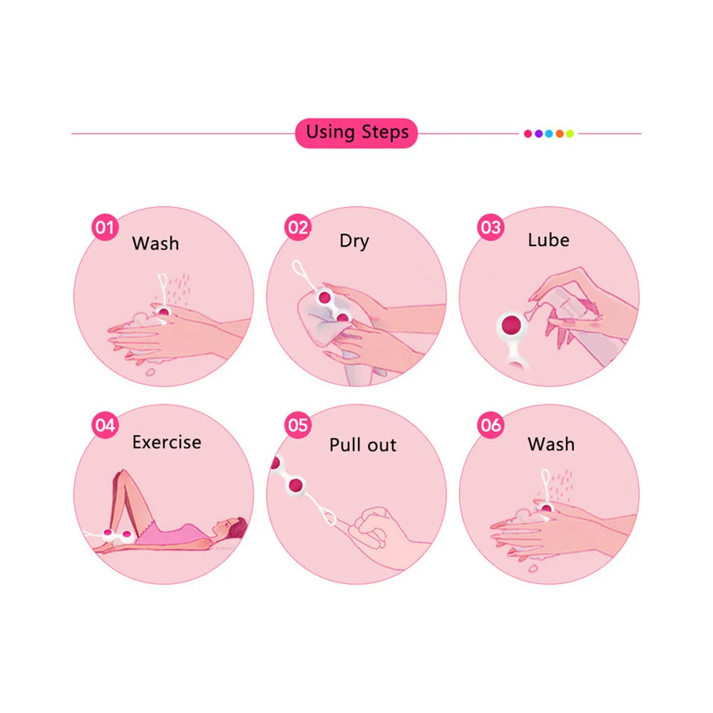 Волшебные шары Кегеля вагинальные шарики мышцы плотно упражнения вибратор