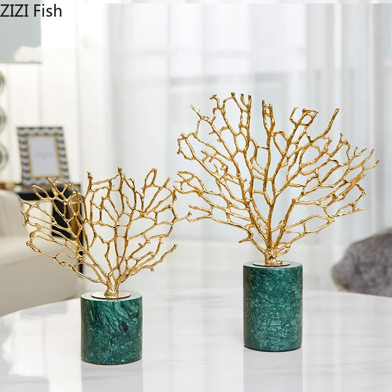 Креативная Скандинавская Золотая основа под мрамор декоративные украшения