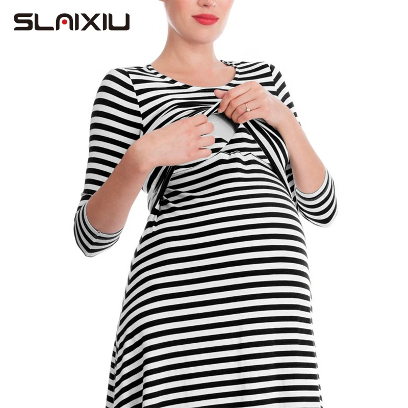 S-XXL Одежда для беременных женщин платья из хлопка кормящих и платье женские топы