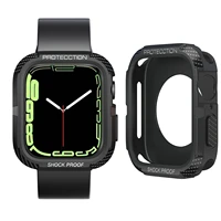 sports fashion watch case for apple watch 7 cases 41mm 45mm tpu color cases for iwatch 7 cover