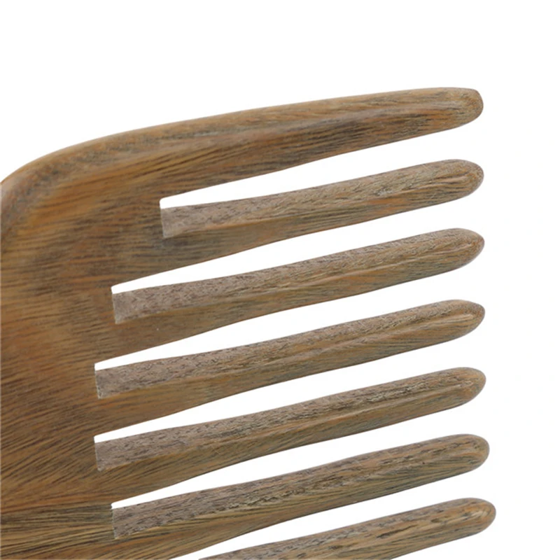 

Comb Hair Straightener Wide Tooth Comb Wooden Massage Shampoo Brush Hair Extension Anti-Static Wooden Hair Pick Sandalwood