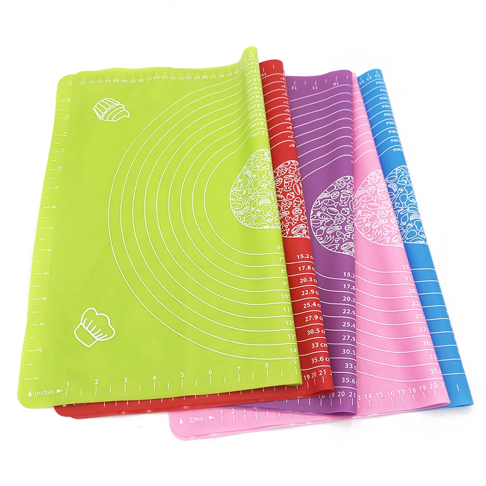 

Knead Dough Mat Silicone mat With Scale Easy De-Moulding Food Baking Cake Pastry