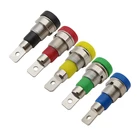 510 шт. 4 мм гнездовой разъем типа банан для крепления на панели разъема привязной столб банановый штекер переходные клеммы 5 цветов