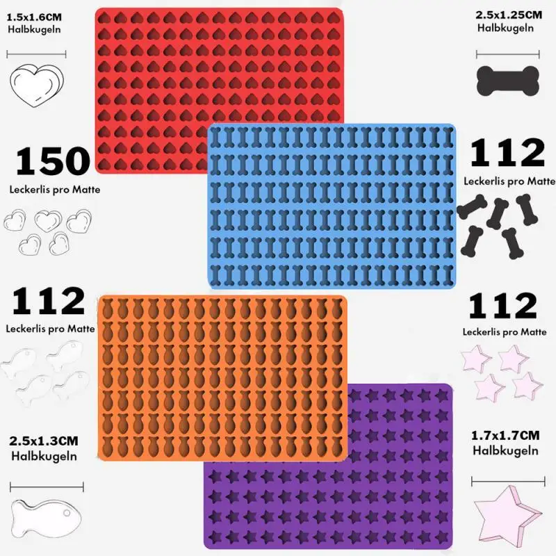 

Силиконовая 3D форма «сделай сам», антипригарная форма в форме рыбьего сердца, конфета для домашних животных, коврик для выпечки, печенье, фо...