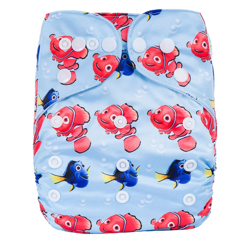 Тканевые Многоразовые Подгузники Все в одном предварительно складные тканевые