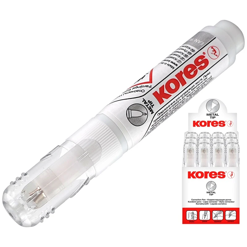 Correcting pencil Kores 06ml metal tip Stationery 83302/1013204 Correct Fluids Pencils Putty school supplies for Graphite Office accessories