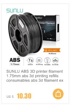 SUNLU 3d Принтер Нити ABS 1 кг 2,2 фунтов 3d печать нити для 3d принтера s и 3D ручки для детей рисование подарок печать