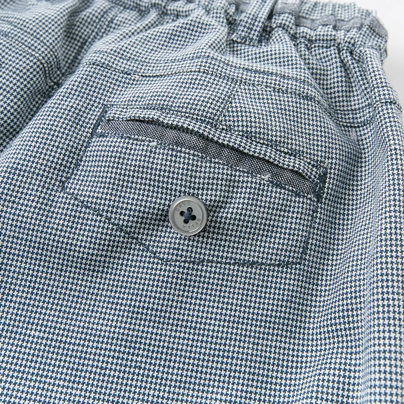 

DB13089 dave bella spring baby boy fashion plaid pants children full length pants infant toddler brand trousers