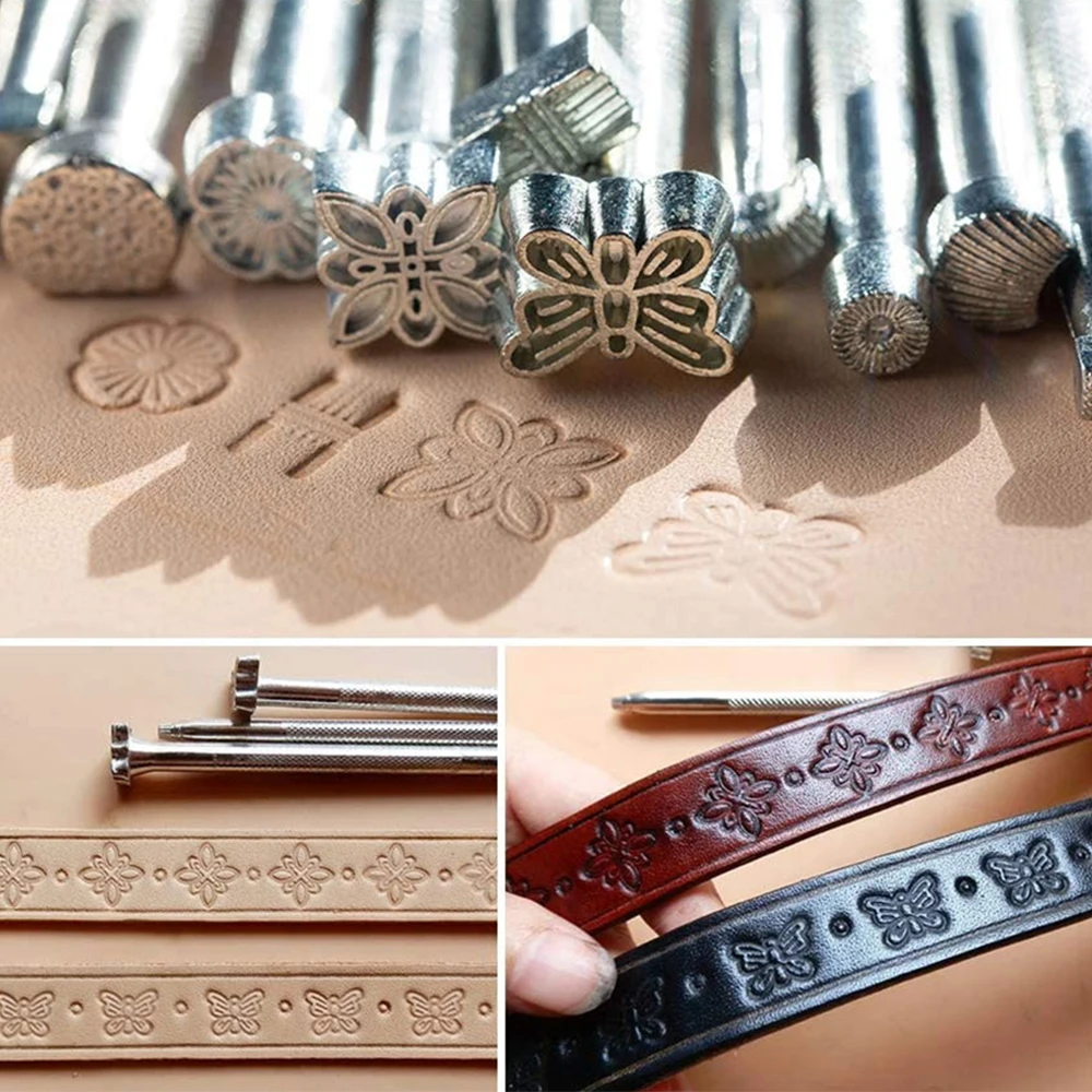 DIY 20/36 шт. кожа инструменты для тиснения кожи ремесла могут различаться Форма