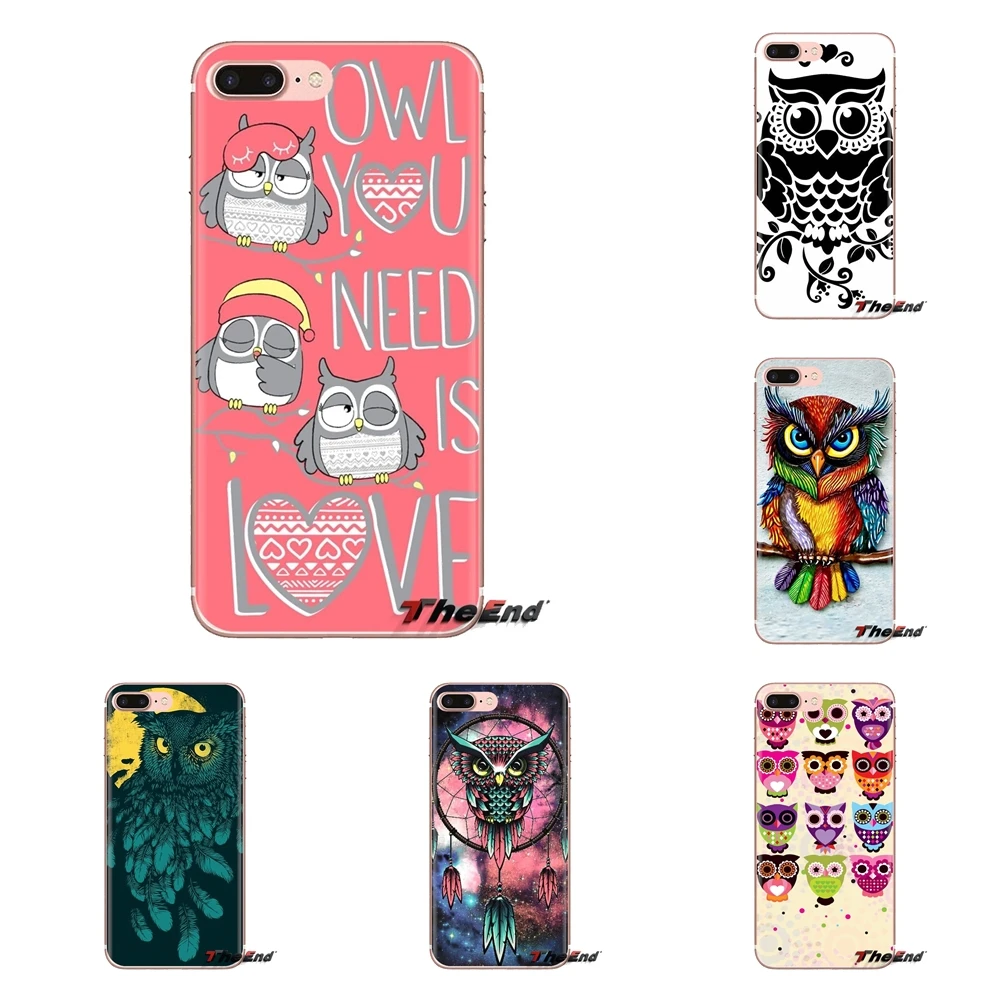 Сова арт милое постельное белье для iPhone XS Max XR X 4 4S 5 5S 5C SE 6 6S 7 8 плюс samsung Galaxy J1 J3 J5 J7 A3