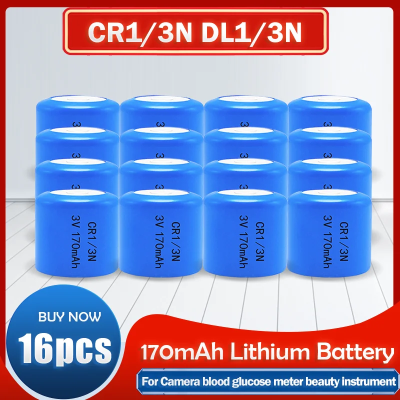 Литиевая батарея CR1/3N CR13N M6 M7 DL-1/3N 2L76 16 шт. |