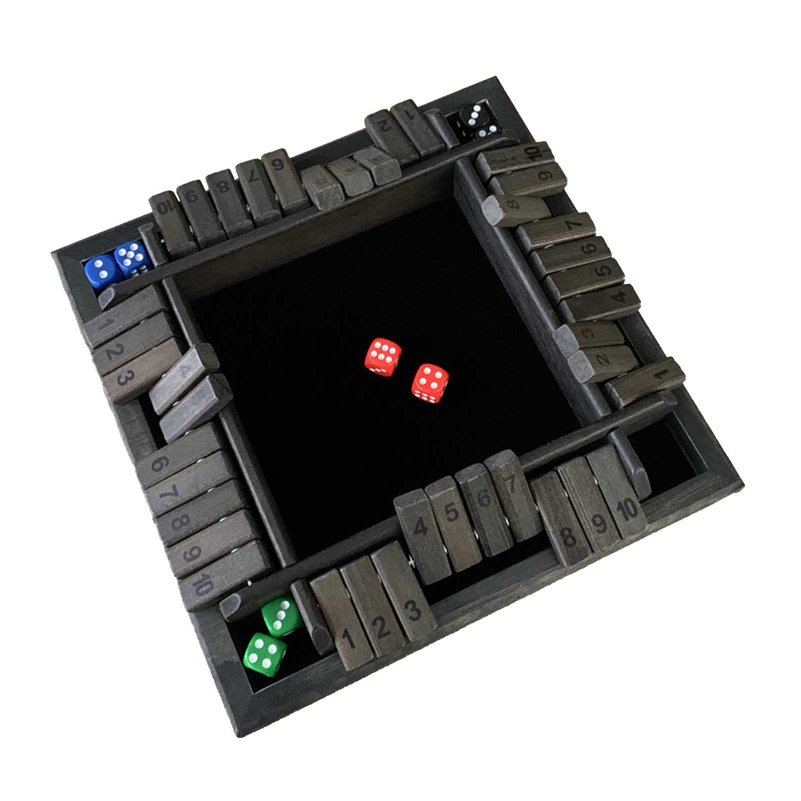 

Роскошная четырехсторонняя цифровая настольная игра-головоломка с 4 игроками, игровой набор с цифрами и напитками для друзей/семьи