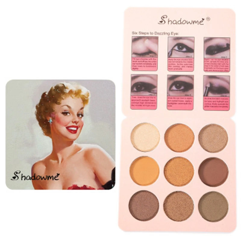 

Eyeshadow Palette 9 Color Eyeshadow Nine Color Eyeshadow Palette Retro Makeup Cheap Eyeshadow Palette BB2