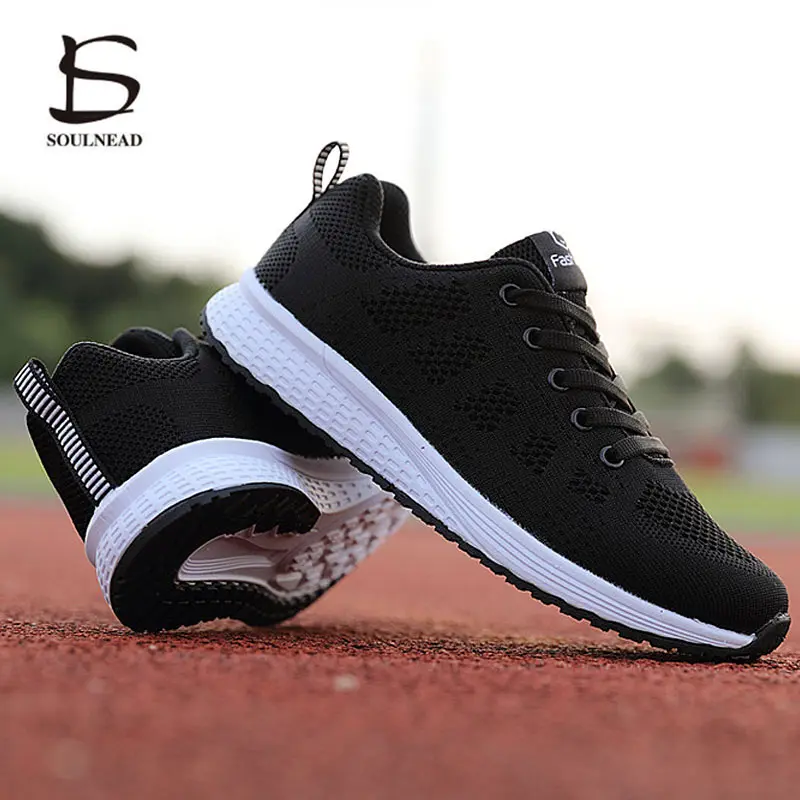 

Ultra Light Women Running Shoes Lightweight Lace-Up Casual Sports Shoes Breathable Non-Slip Flat Shoes Women Running Gym Shoes