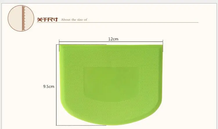 2PCS Baking Tool PP Plastic Scraper Soft Cake Batter |