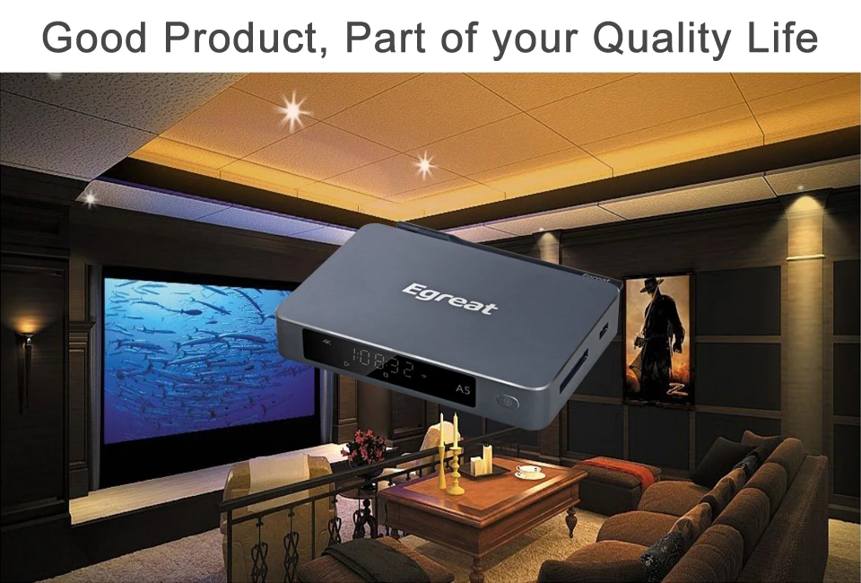 Egreat A5 4K UHD медиа Blu Ray жесткий диск воспроизведение с HDR Android 5 1 TV Box Поддержка 3D ISO