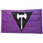 Флаг Гордости лесбиянок Labrys, 90x150 см, 3x5 футов, полиэфирный баннер, украшение для подарка, для спорта, улицы, клуба, яркий цвет, цифровая печать