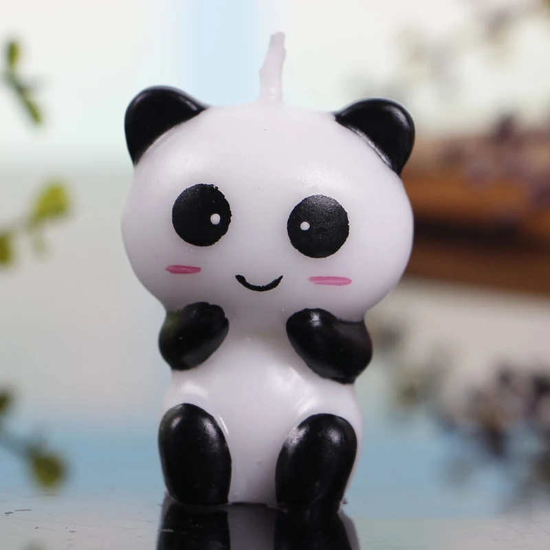 Панда свечи на день рождения стоячие панды и сидячие для детской вечевечерние