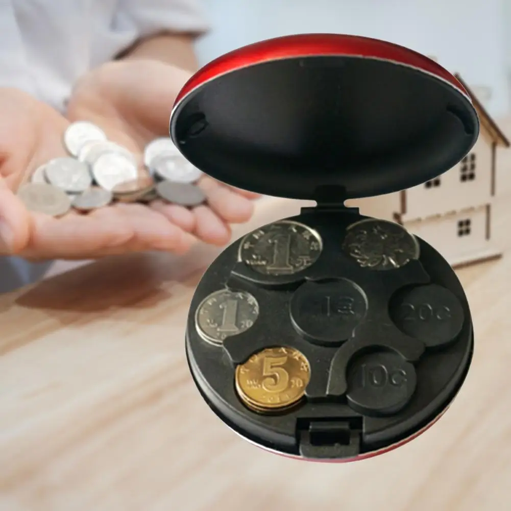 1 шт. круглый держатель Диспенсера для монет из алюминиевого сплава дисплей с