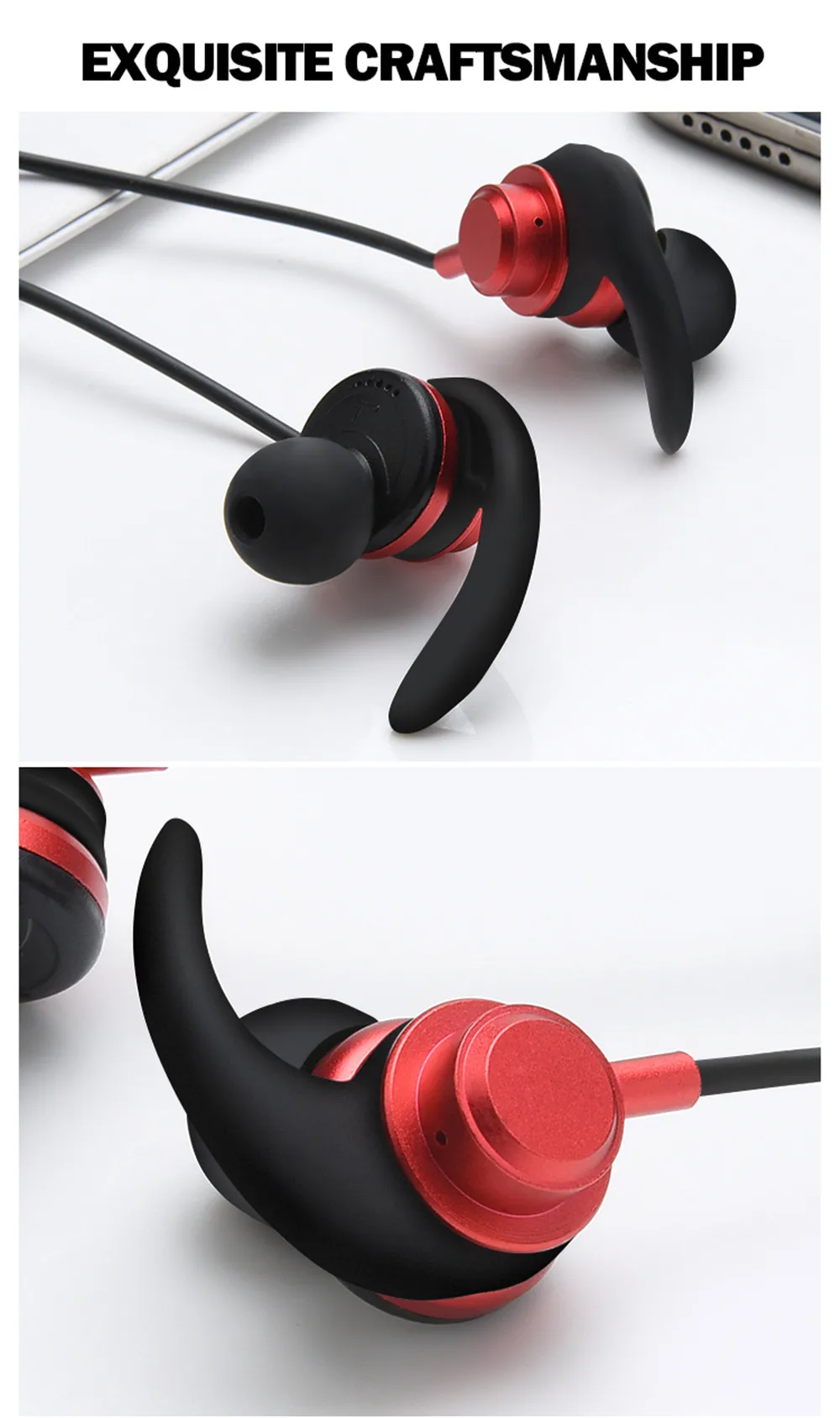 HYASIA магнитные шейные беспроводные наушники IPX4 Bluetooth Влагозащищенные наушники гарнитура Handfree стерео металлическая гарнитура для Xiaomi