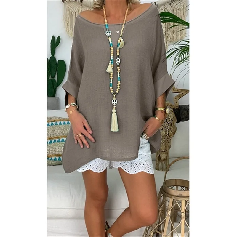 Свободная повседневная женская блузка большого размера весна лето 2020 женские