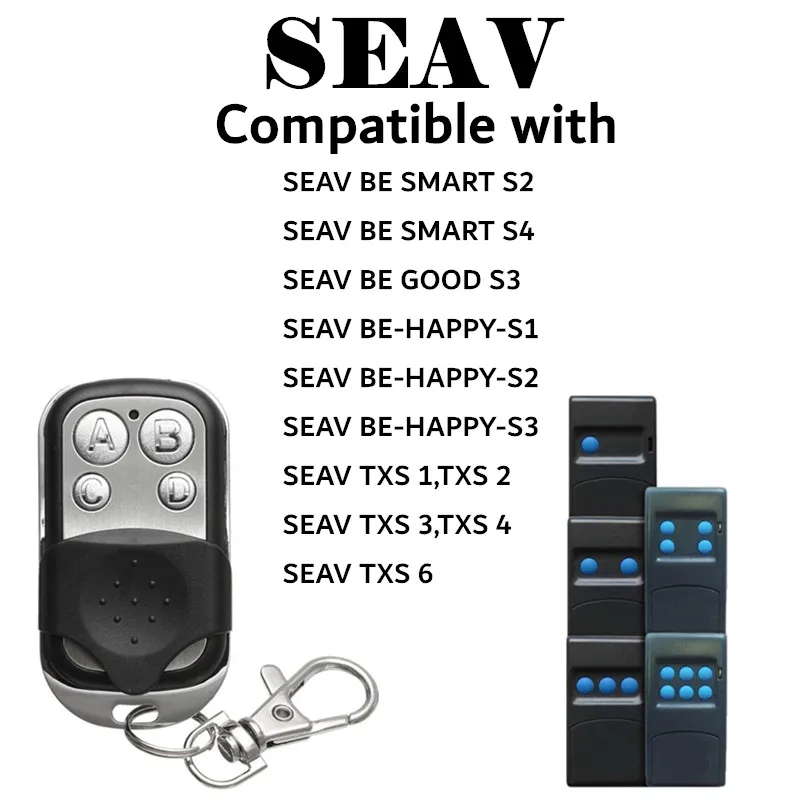2021 SEAV TXS 1 2 3 4 6 пульт дистанционного управления Дубликатор 433 92 МГц BE HAPPY S1 S3 SMART S2