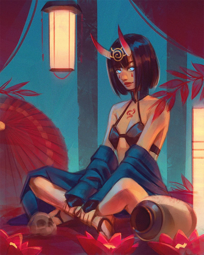 Ретро-постер WTQ красивая девушка иллюстрация холст живопись аниме постеры