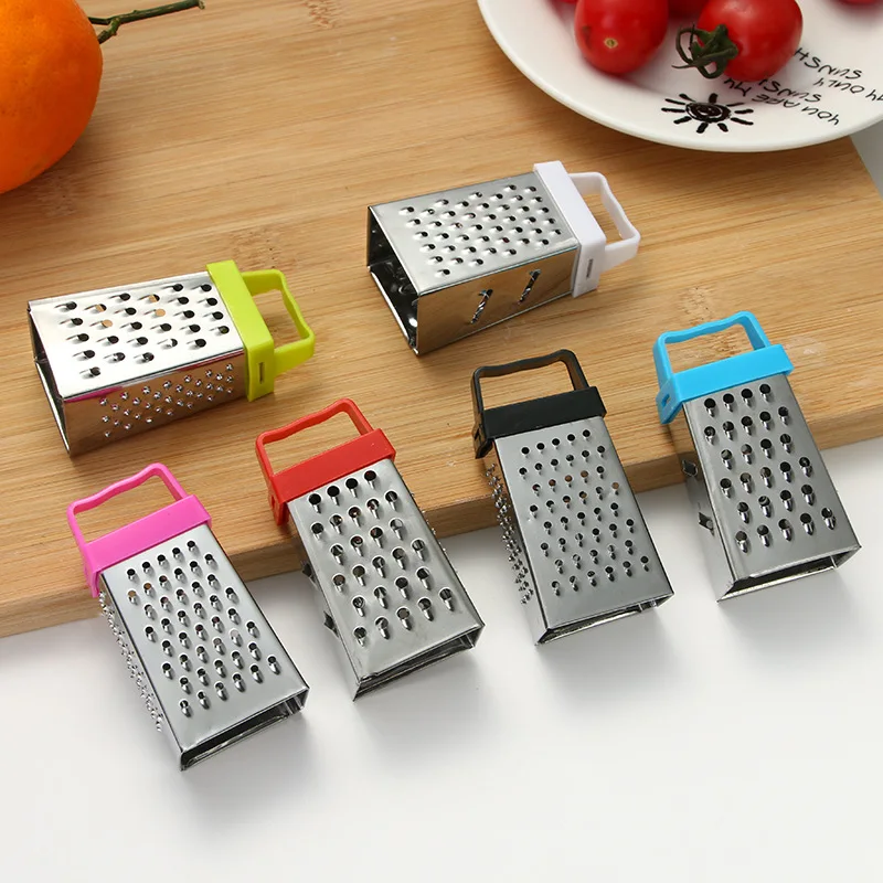 3pcs Kitchen Supplies Mini Stainless Steel Four-sided Grater Shredder Potato Radish Cutter Minced Ginger Garlic Gadgets |