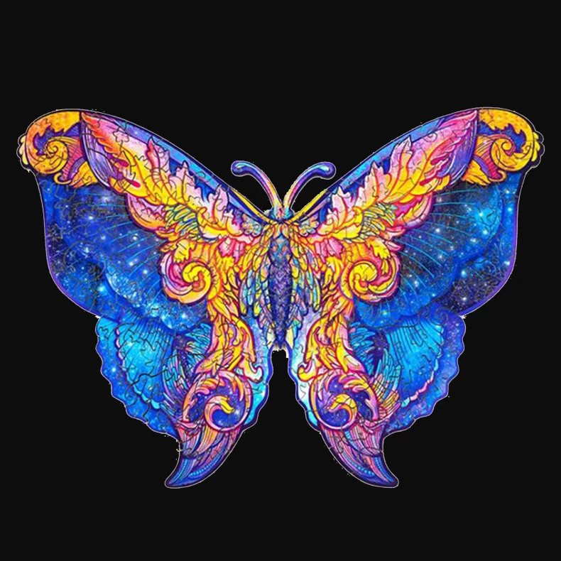 

Hot DIY Wooden Puzzle For Adults Children Wooden Puzzles Animal Best Gift butterfly Wooden Jigsaw Puzzle for Kids home decor