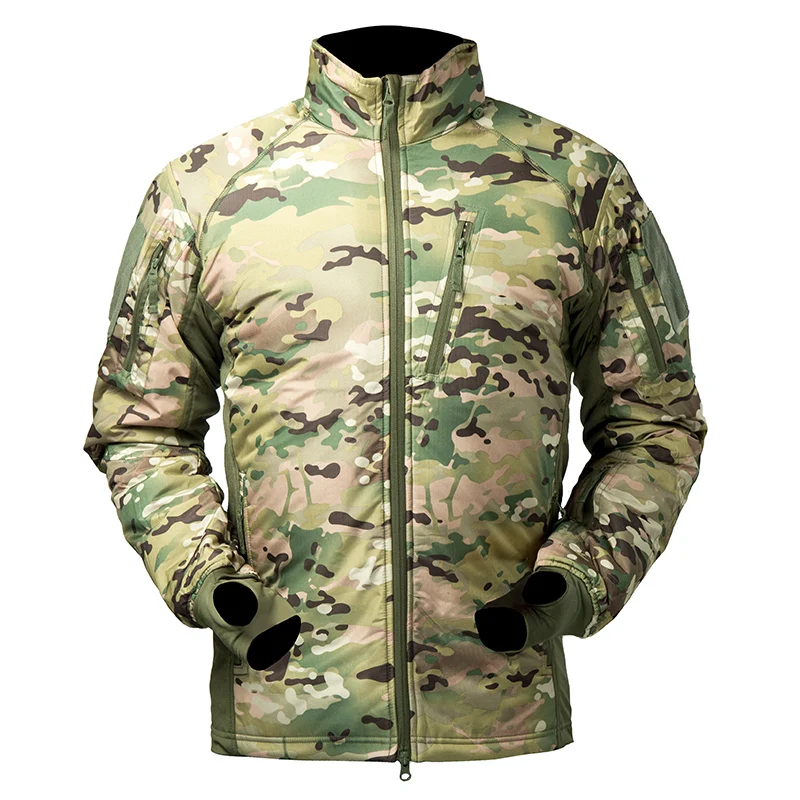 

Men's Outdoor Camouflage Tactical Jacket Coat Padded Lightweight Parka Autumn Spring Outwear Airsoft Military Gear Paintball