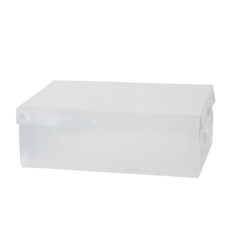 

10pcs Plastic Transparent ShoeBox Home Shoe Boot Box Stackable Foldable Storage Organizer Container Multifunction