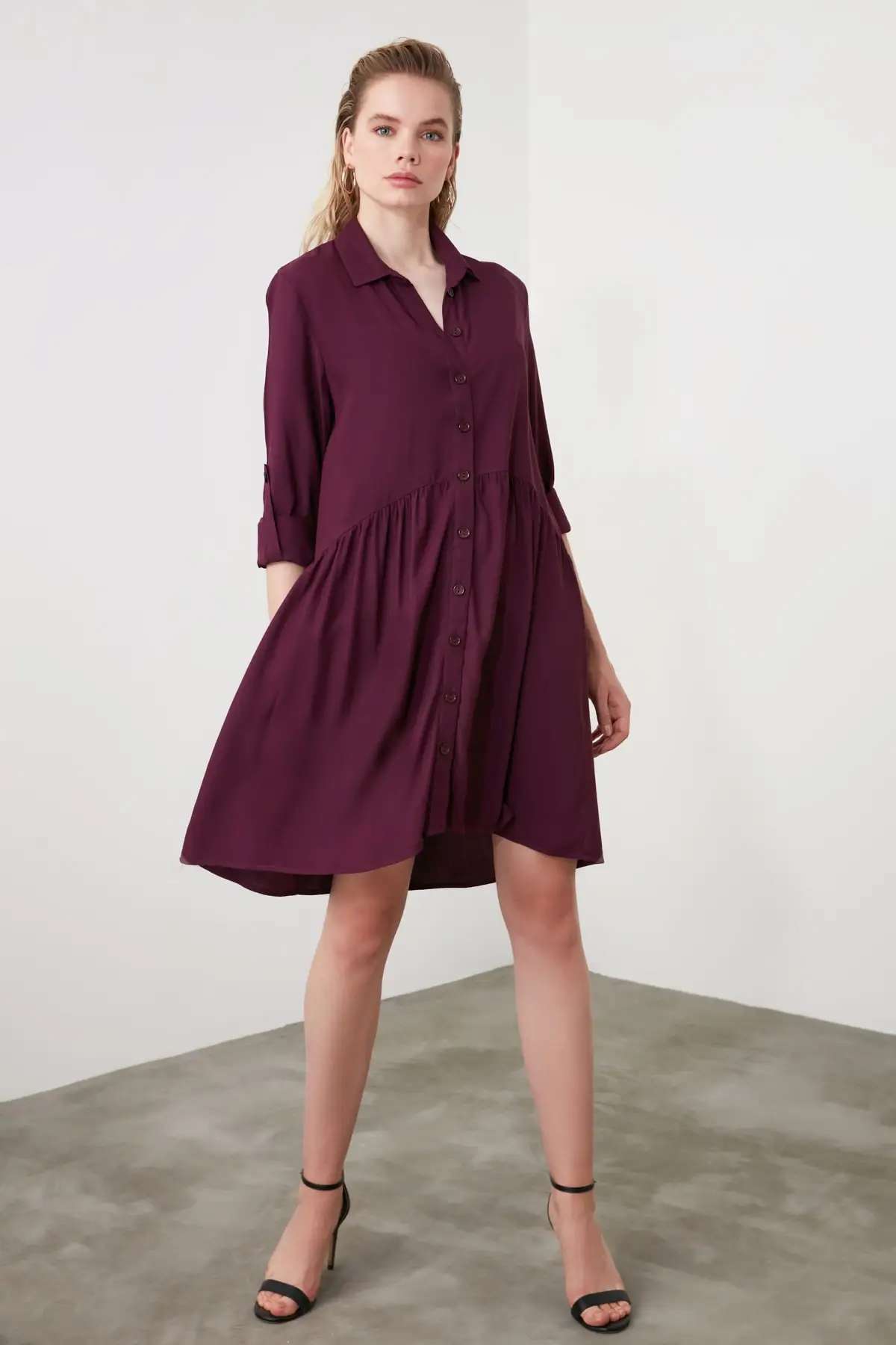 Платье-рубашка Trendyol Stone TWOSS19ST0085 | Женская одежда