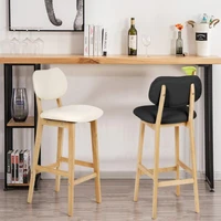 2pcsset barstools high leg stool faux leather cushion comfortable bar restaurant kitchen household chairs stool hwc