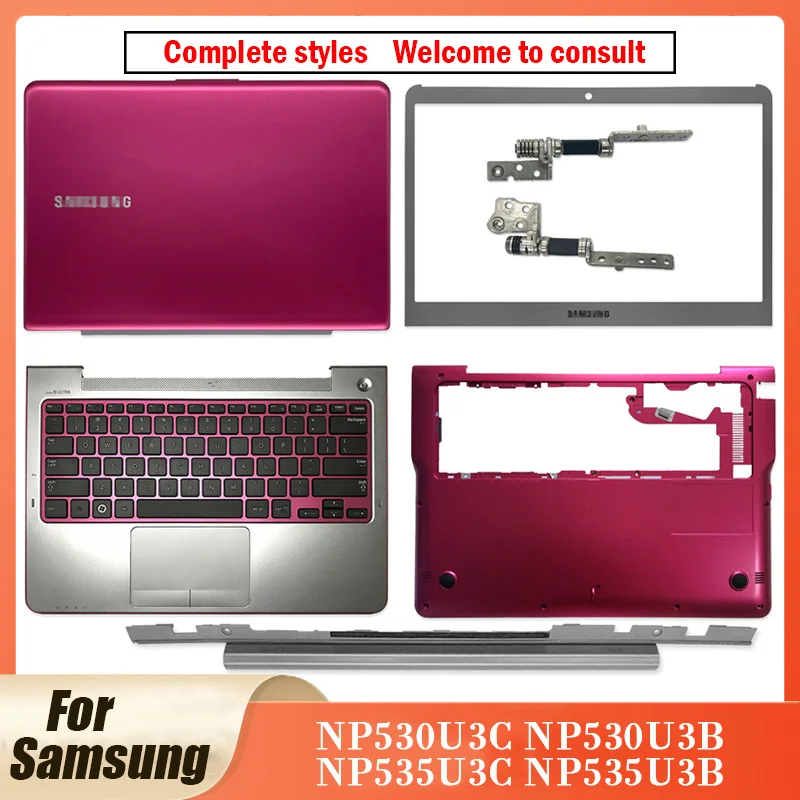 

Новинка для ноутбука Samsung NP530U3C NP530U3B NP535U3C NP533U3C, задняя крышка ЖК-дисплея/передняя рамка/петли/Крышка шарнира/Упор для рук/Нижняя крышка