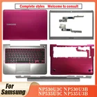 Новинка для ноутбука Samsung NP530U3C NP530U3B NP535U3C NP533U3C, задняя крышка ЖК-дисплеяпередняя рамкапетлиКрышка шарнираУпор для рукНижняя крышка