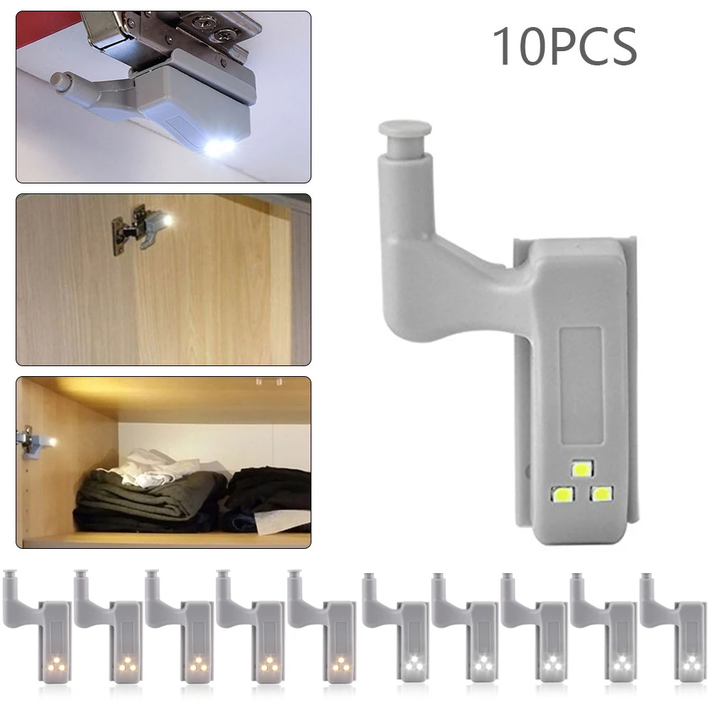 10 шт. светодиодный умный сенсорный индукционный светильник для шкафа световая