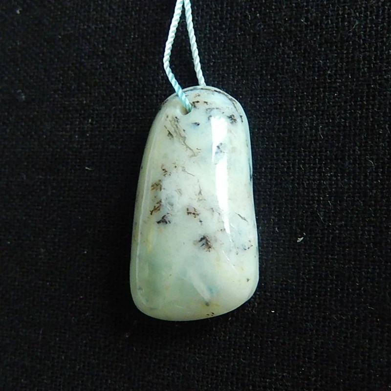 

Natural Blue Opal fashion pendant ,Semi-precious stones Jewelry accessories birthday gift,33x18x10mm,7.4g