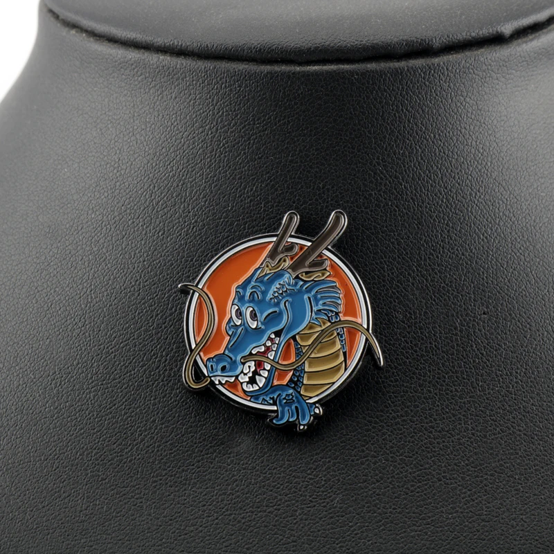 

Anime Dragon Enamel Pin Dragon Head Clothes Shirt Jeans Brooch Badge Charm Pins Metal Brooches for Women Men