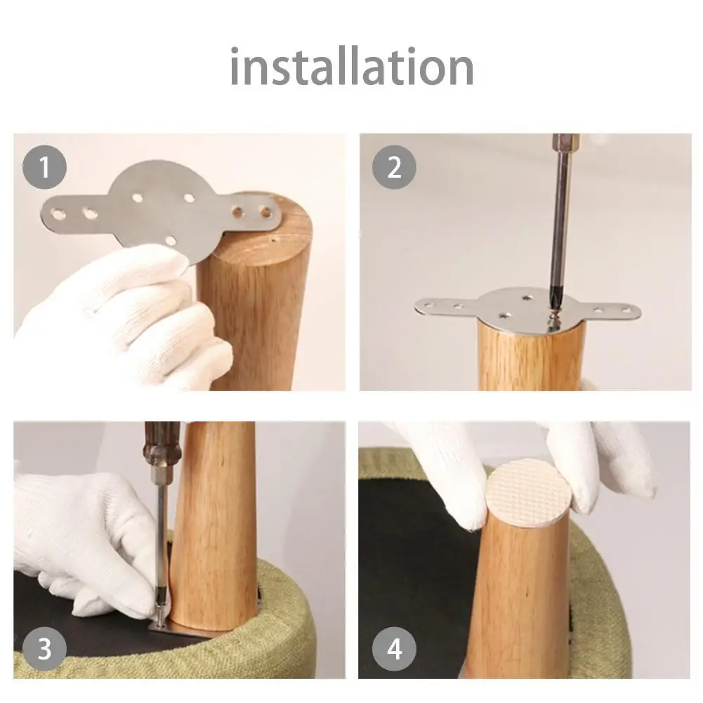 1 шт. 6 дюймов мебельные ножки резиновая деревянная ножка диванная сменная для