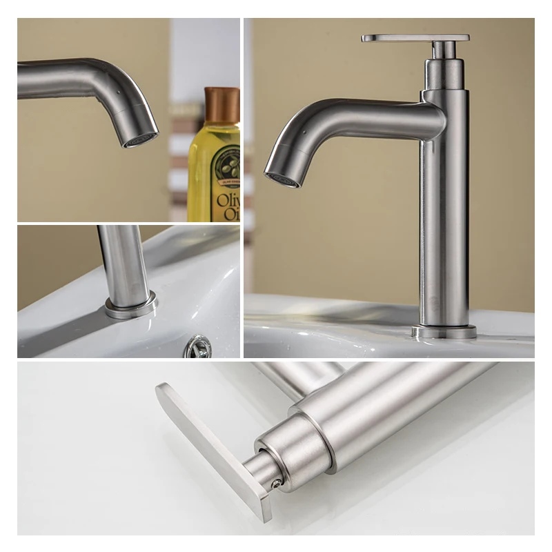 Нержавеющая сталь одинарный кран холодной воды быстро открыть Тип Ванная