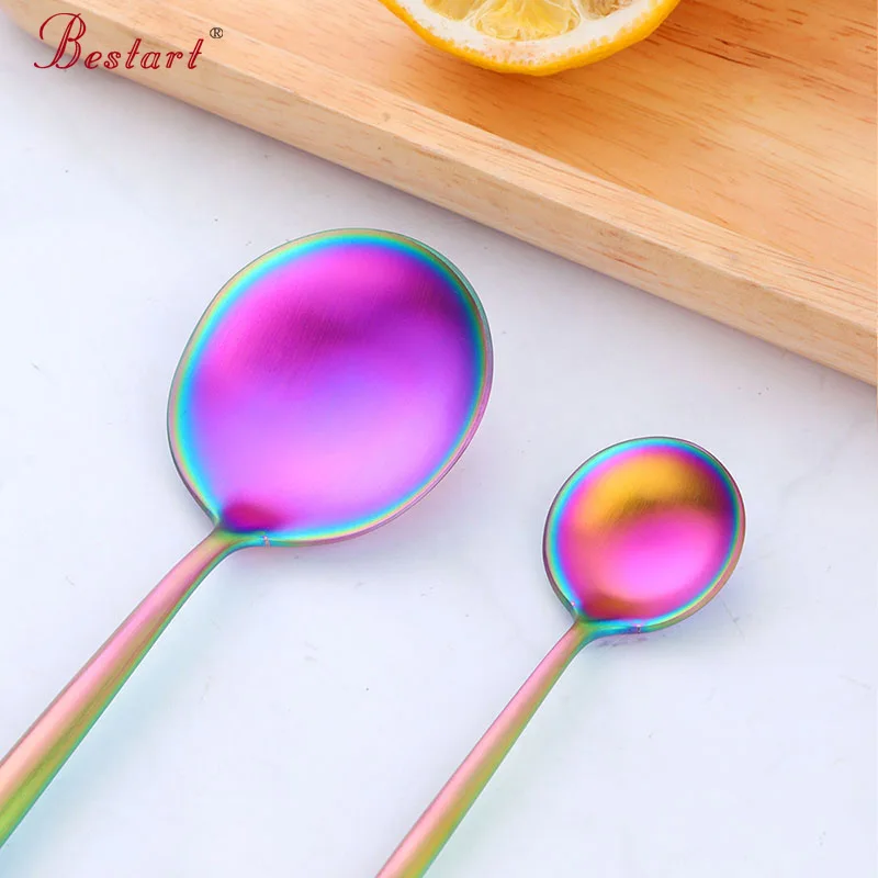 Горячее предложение черный набор столовых приборов Mate золотая посуда нож из